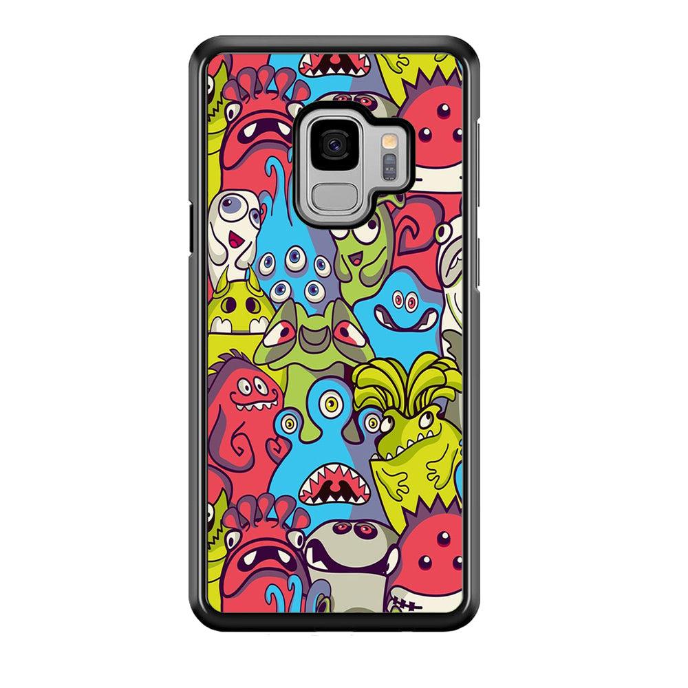 Doodle Art 006 Samsung Galaxy S9 Case-Plastic / Full Wrap (3D Case)-Xtracase
