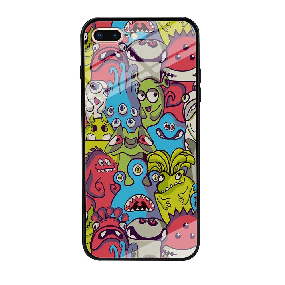 Doodle Art 006 iPhone 7 Plus Case-Tempered Glass Case-Xtracase