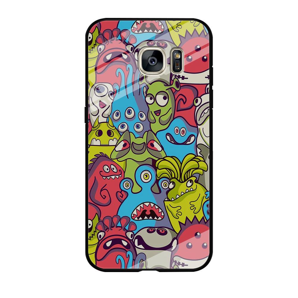 Doodle Art 006 Samsung Galaxy S7 Edge Case-Tempered Glass Case-Xtracase