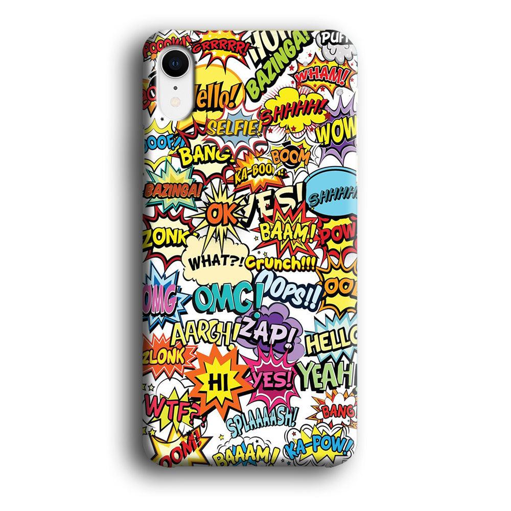 Doodle Art 011 iPhone XR 3D Case-Xtracase