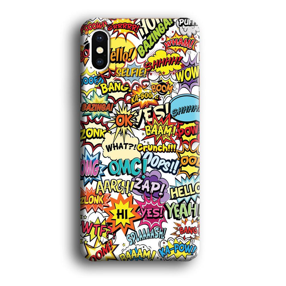 Doodle Art 011 iPhone Xs 3D Case-Xtracase