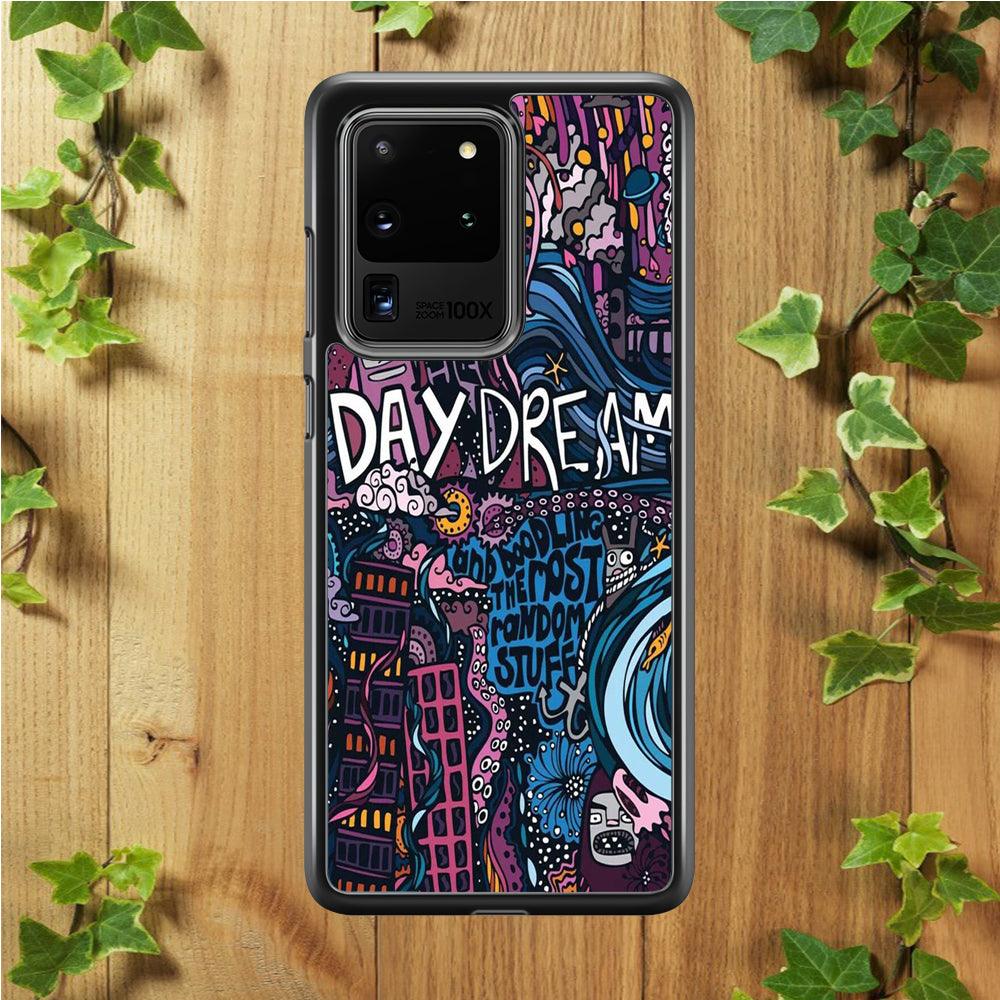 Doodle Art 012 Samsung Galaxy S20 Ultra Case-Rubber / Black (2D Case)-Xtracase