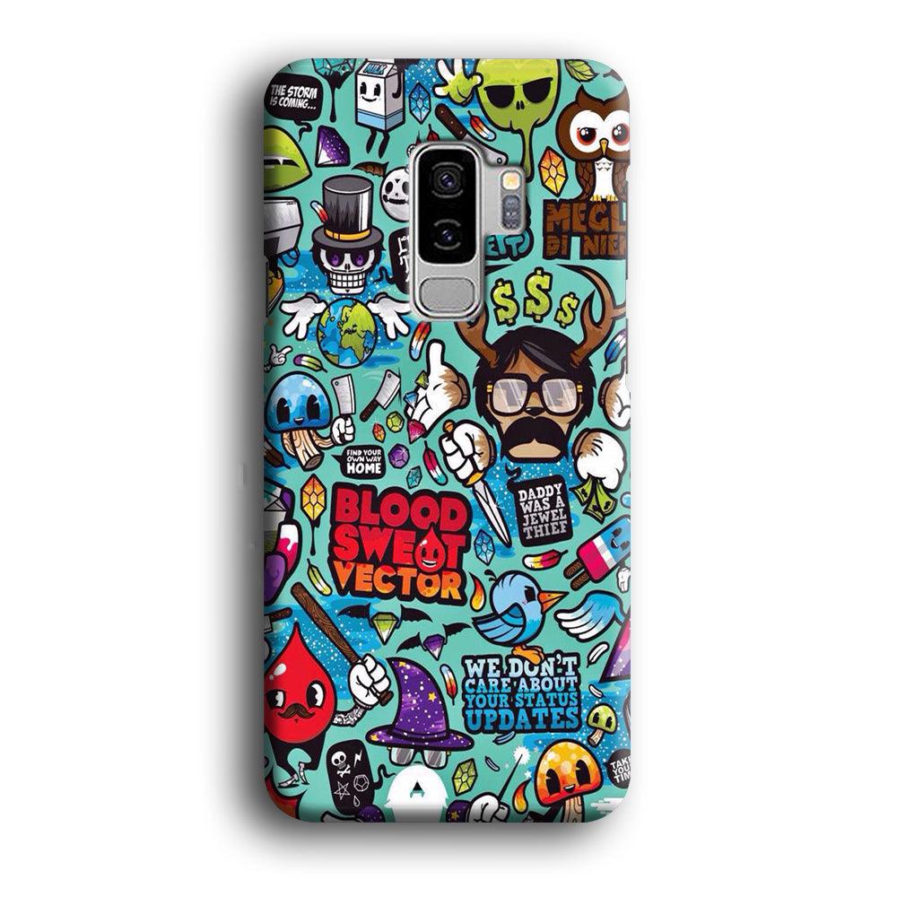 Doodle Art 013 Samsung Galaxy S9 Plus 3D Case-Xtracase