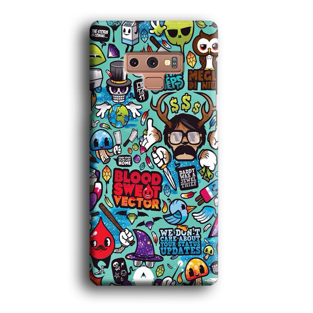 Doodle Art 013 Samsung Galaxy Note 9 Case-Xtracase