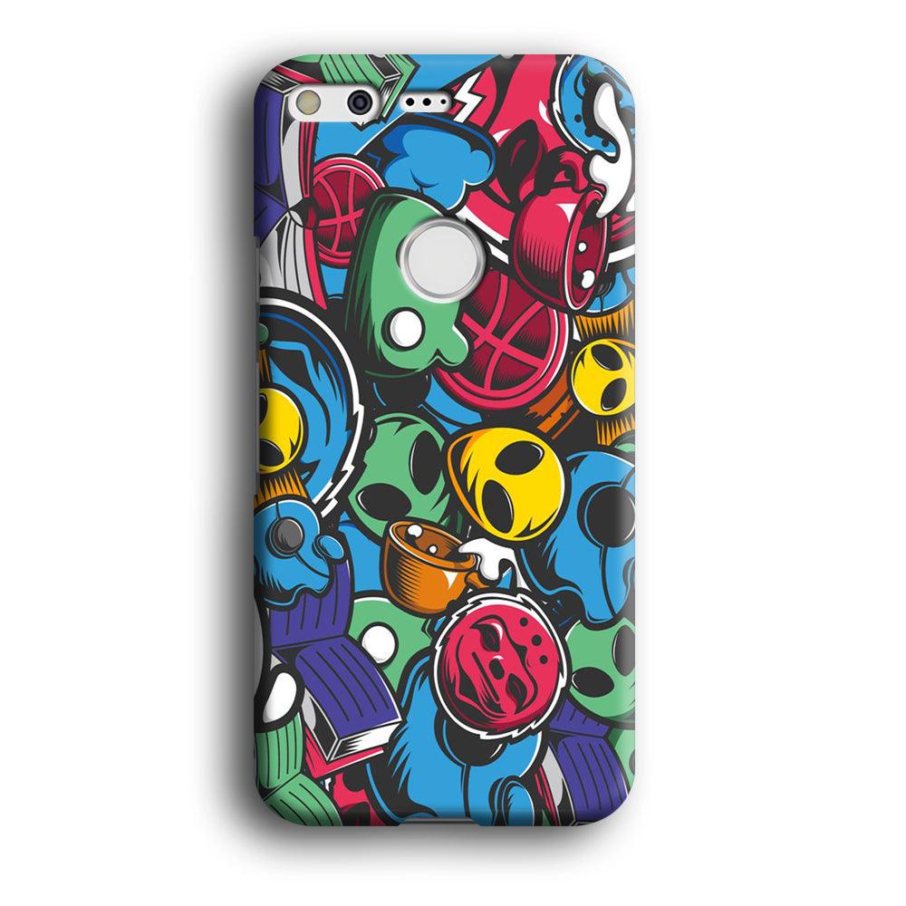 Doodle 001 Google Pixel XL 3D Case-Xtracase