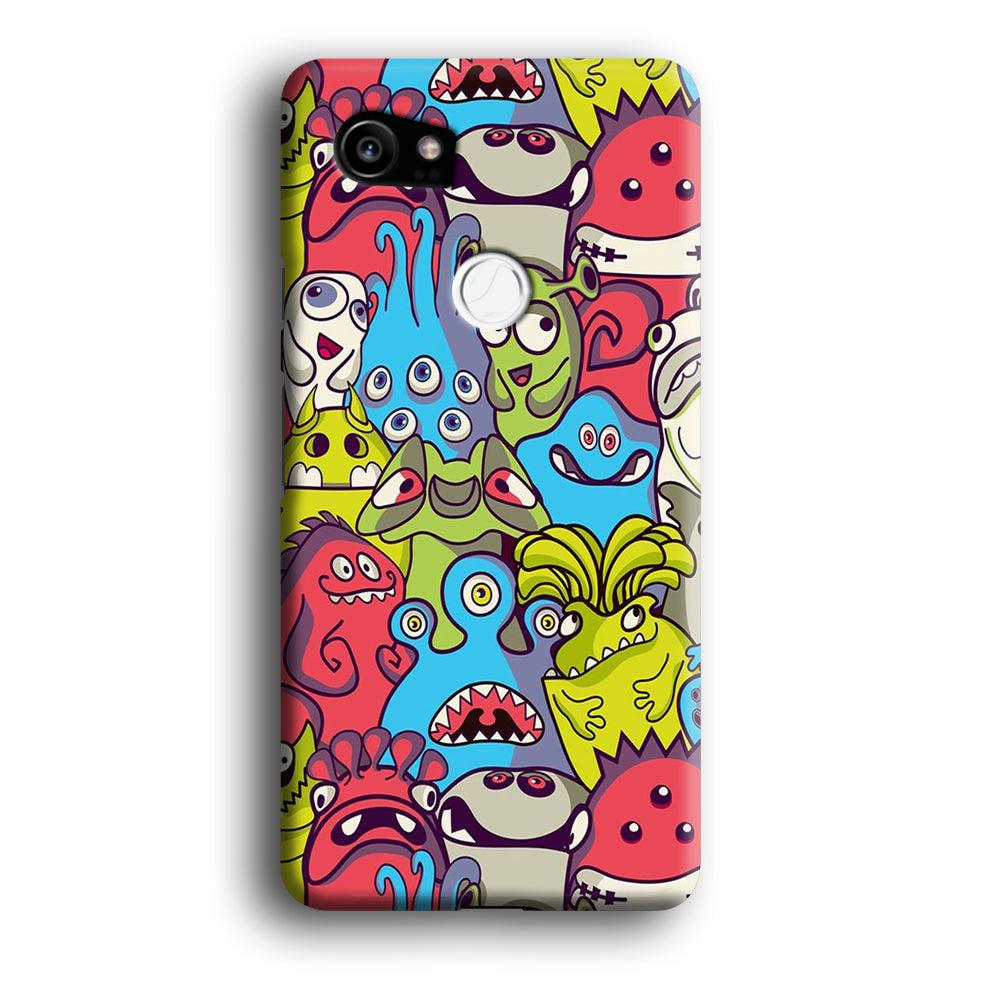 Doodle Art 006 Google Pixel 2 XL 3D Case-Xtracase