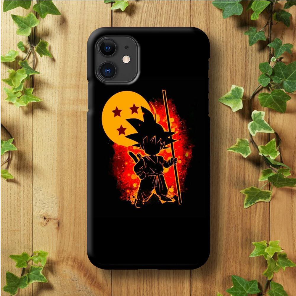 Dragon Ball - Goku 0012 iPhone 11 Case-Plastic / Full Wrap (3D Case)-Xtracase
