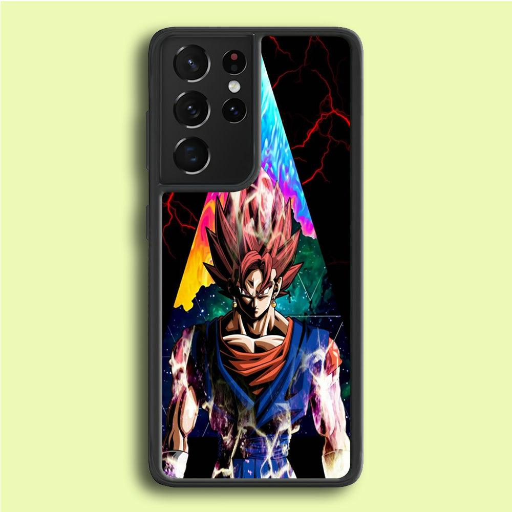 Dragon Ball - Goku 004 Samsung Galaxy S21 Ultra Case-Rubber / Black (2D Case)-Xtracase