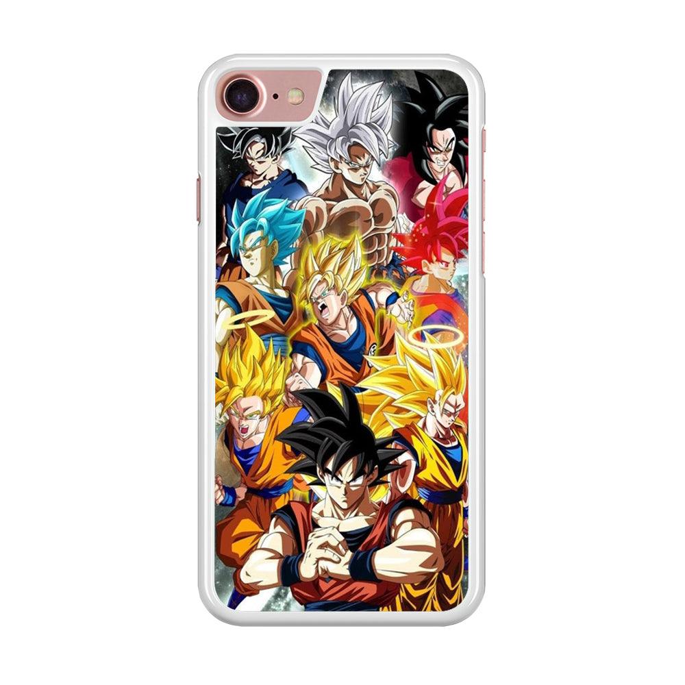 Dragon Ball - Goku 006 iPhone 8 Case-Rubber / White (2D Case)-Xtracase