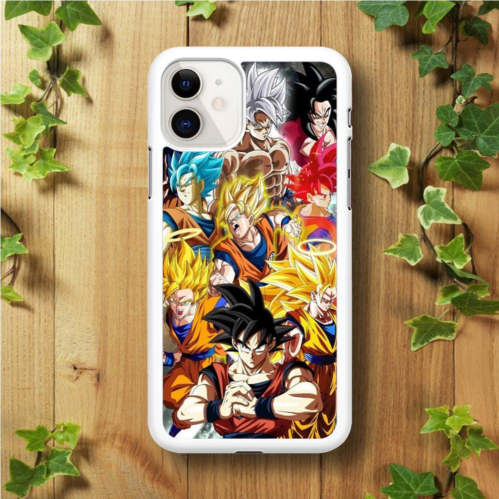 Dragon Ball - Goku 006 iPhone 11 Case-Rubber / White (2D Case)-Xtracase