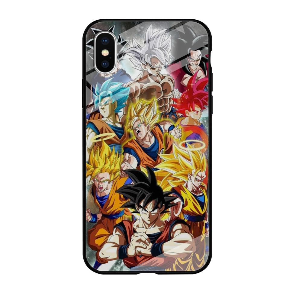 Dragon Ball - Goku 006 iPhone X Case-Tempered Glass Case-Xtracase