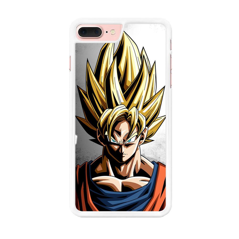 Dragon Ball - Goku 014 iPhone 7 Plus Case-Rubber / White (2D Case)-Xtracase