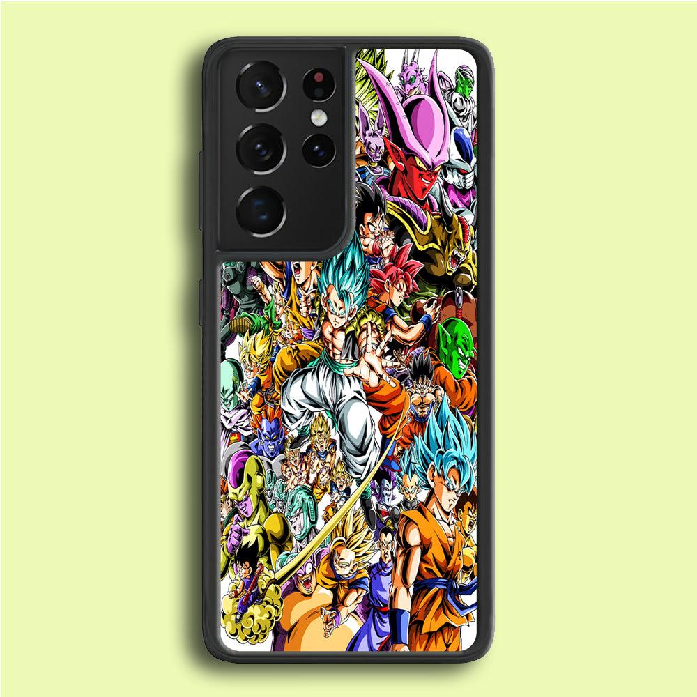 Dragon Ball Super Character Samsung Galaxy S25 Ultra Case-Rubber / Black (2D Case)-Xtracase