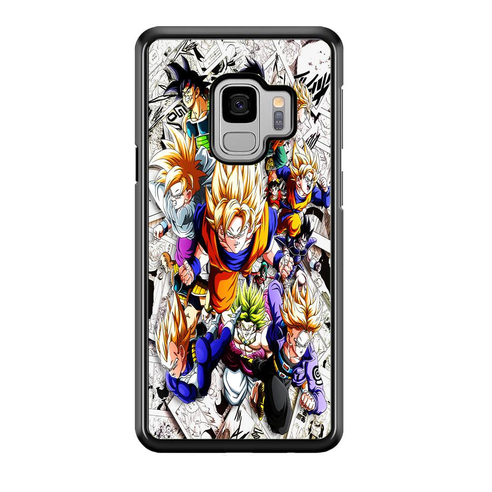 Dragon Ball Z Comic Background Samsung Galaxy S9 Case-Plastic / Full Wrap (3D Case)-Xtracase