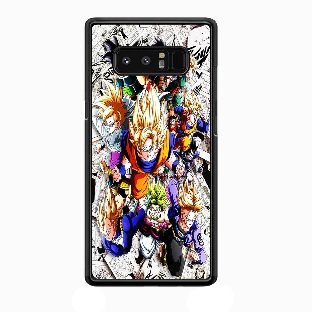 Dragon Ball Z Comic Background Samsung Galaxy Note 8 Case-Plastic / Full Wrap (3D Case)-Xtracase