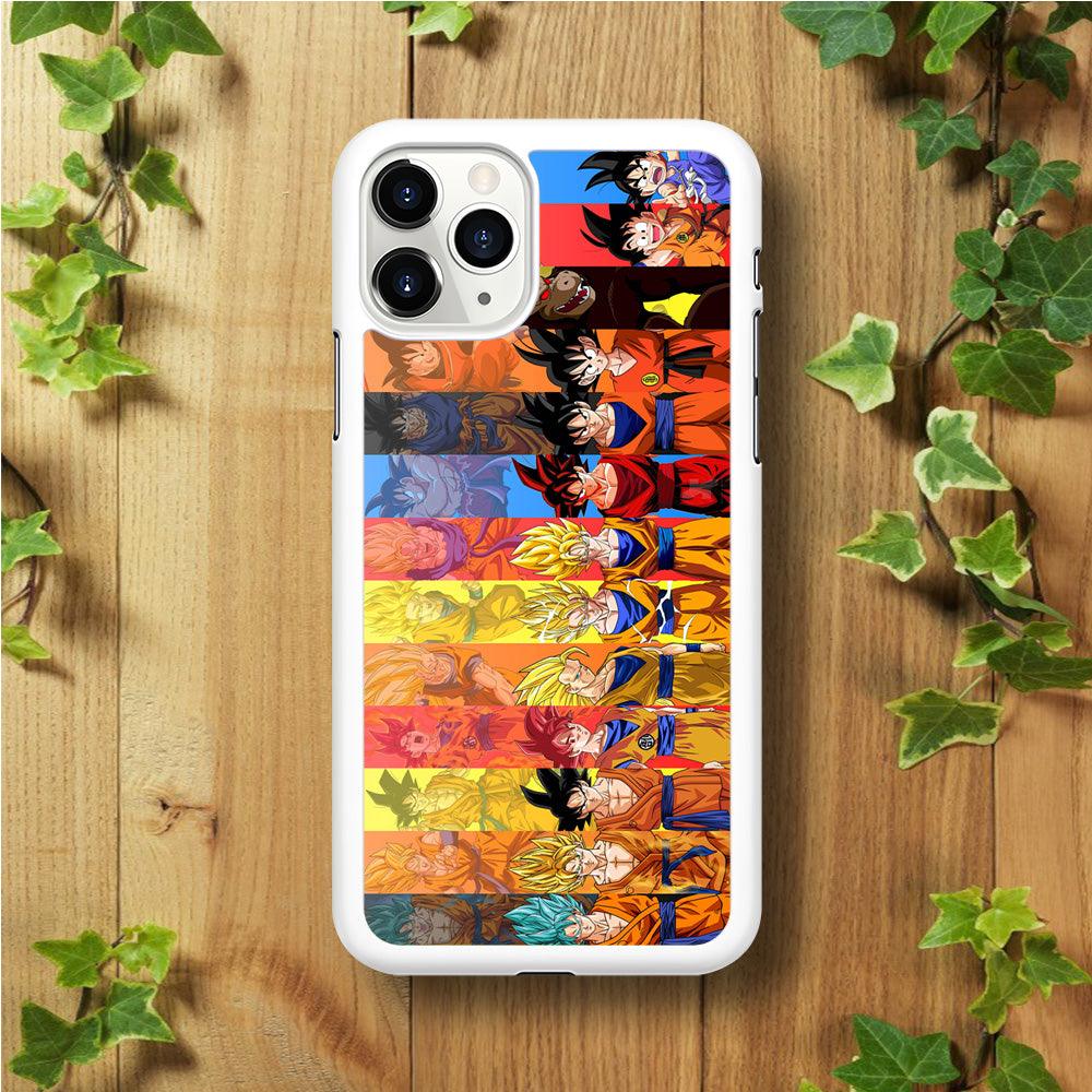 Dragon Ball Z Evolution iPhone 11 Pro Case-Rubber / White (2D Case)-Xtracase
