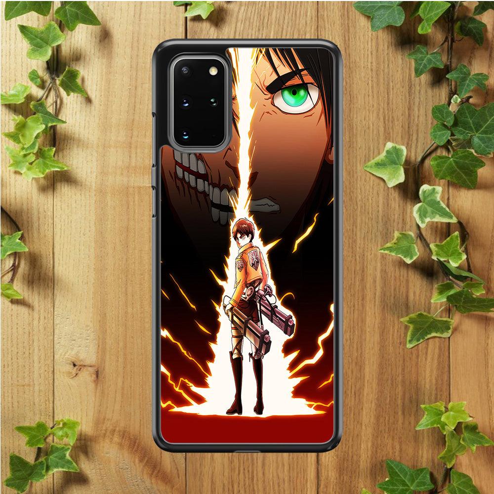 Eren Jeager Titan Shifter Samsung Galaxy S20 Plus Case-Plastic / Full Wrap (3D Case)-Xtracase