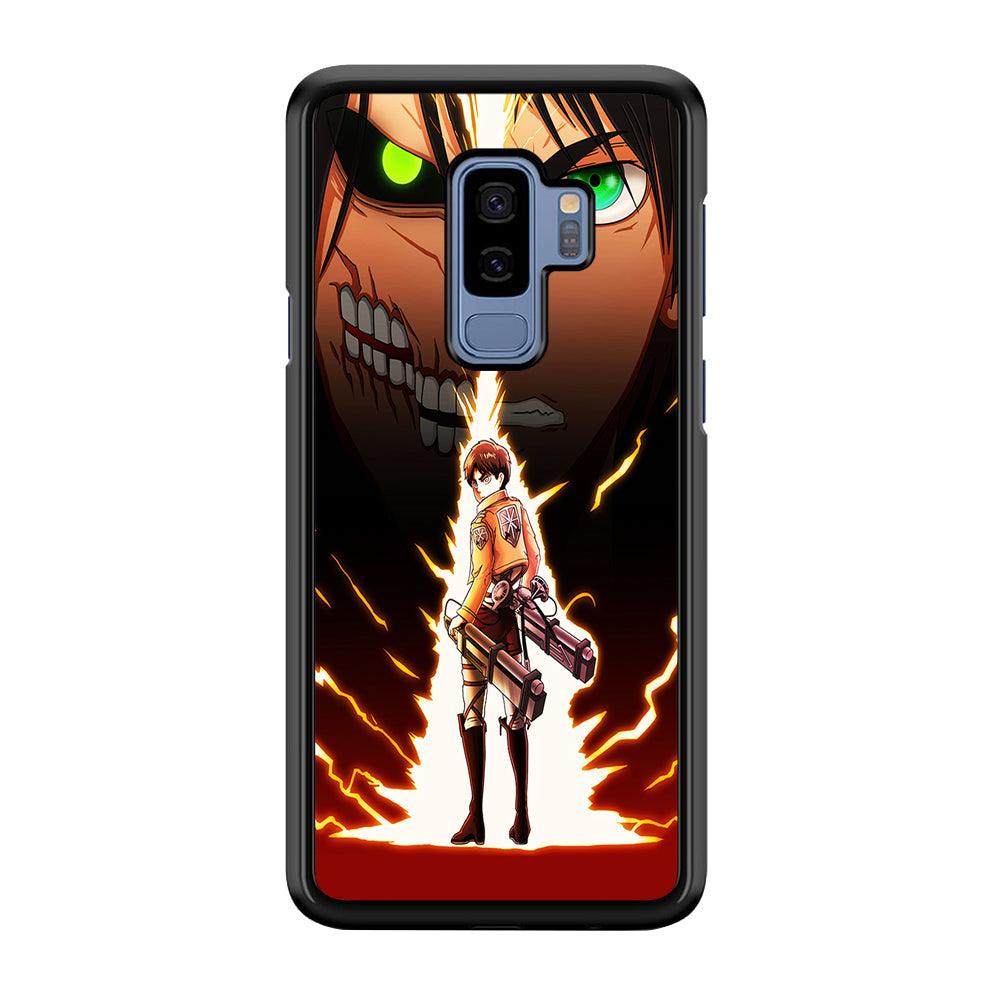 Eren Jeager Titan Shifter Samsung Galaxy S9 Plus Case-Rubber / Black (2D Case)-Xtracase