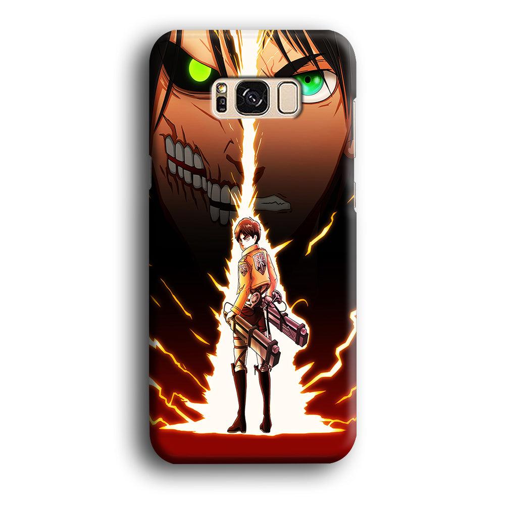 Eren Jeager Titan Shifter Samsung Galaxy S8 Case-Plastic / Full Wrap (3D Case)-Xtracase