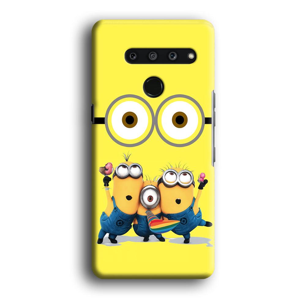 Eyes and Three Minions LG V50 3D Case-Xtracase