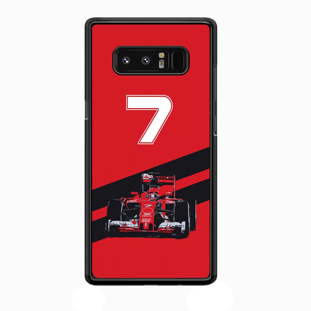 F1 Number Seven Samsung Galaxy Note 8 Case-Plastic / Full Wrap (3D Case)-Xtracase