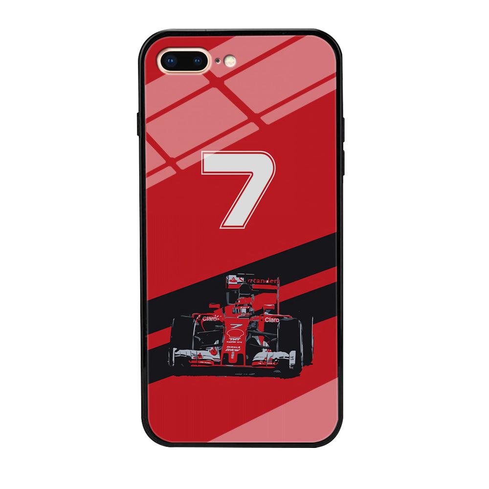 F1 Number Seven iPhone 8 Plus Case-Tempered Glass Case-Xtracase