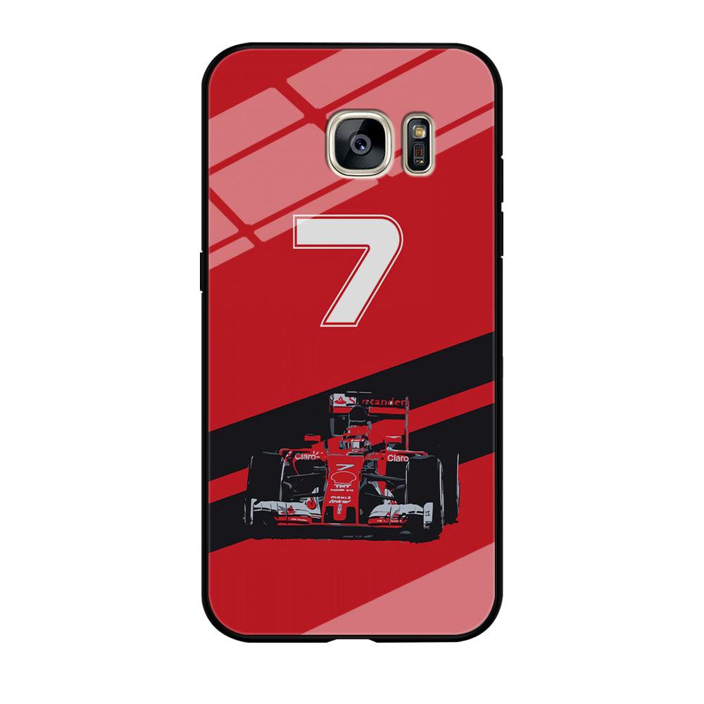F1 Number Seven Samsung Galaxy S7 Edge Case-Tempered Glass Case-Xtracase
