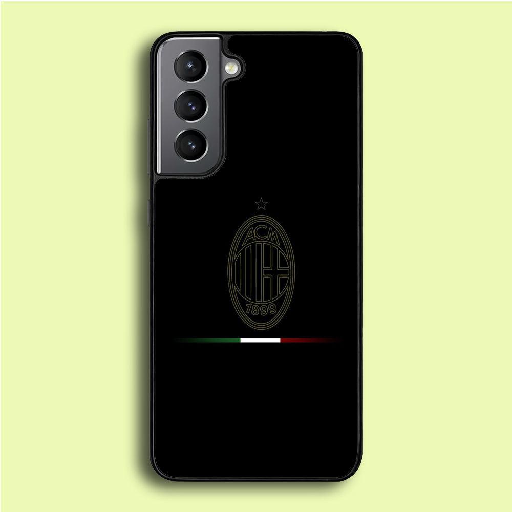 FB AC Milan Samsung Galaxy S21 Plus Case-Rubber / Black (2D Case)-Xtracase