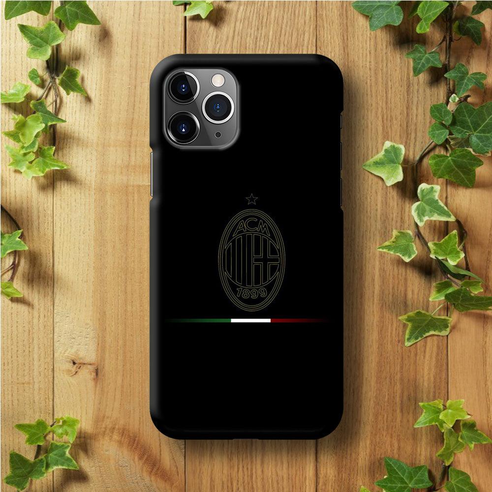 FB AC Milan iPhone 11 Pro Case-Plastic / Full Wrap (3D Case)-Xtracase