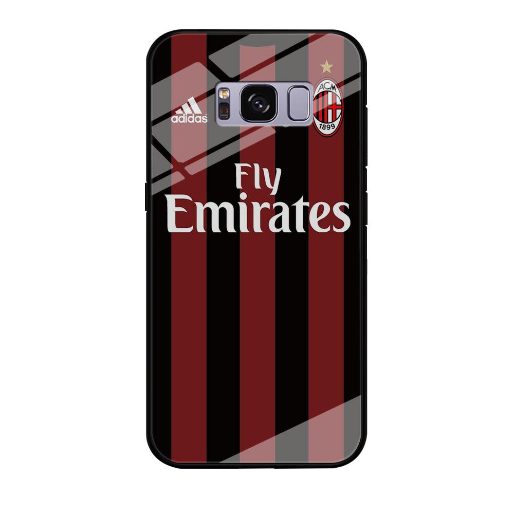 FB AC Milan Jersey Samsung Galaxy S8 Case-Tempered Glass Case-Xtracase