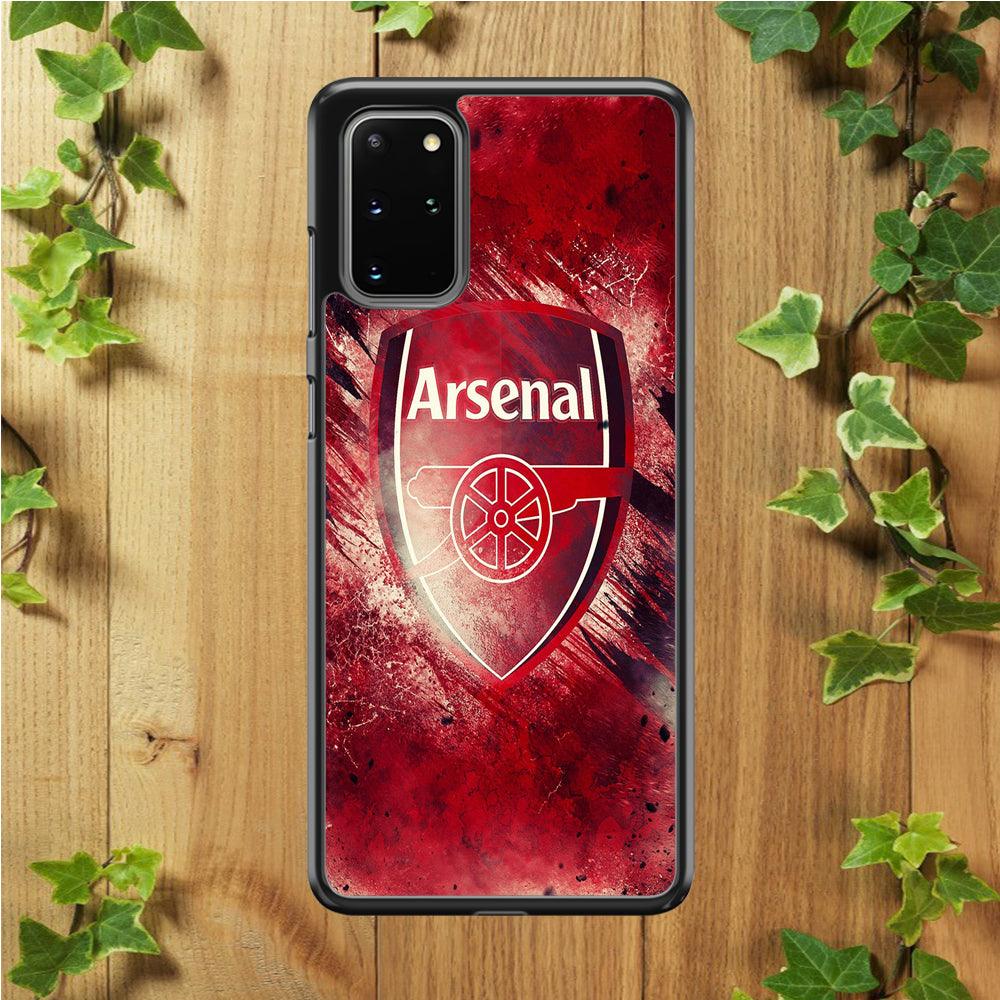 FB Arsenal Samsung Galaxy S20 Plus Case-Rubber / Black (2D Case)-Xtracase