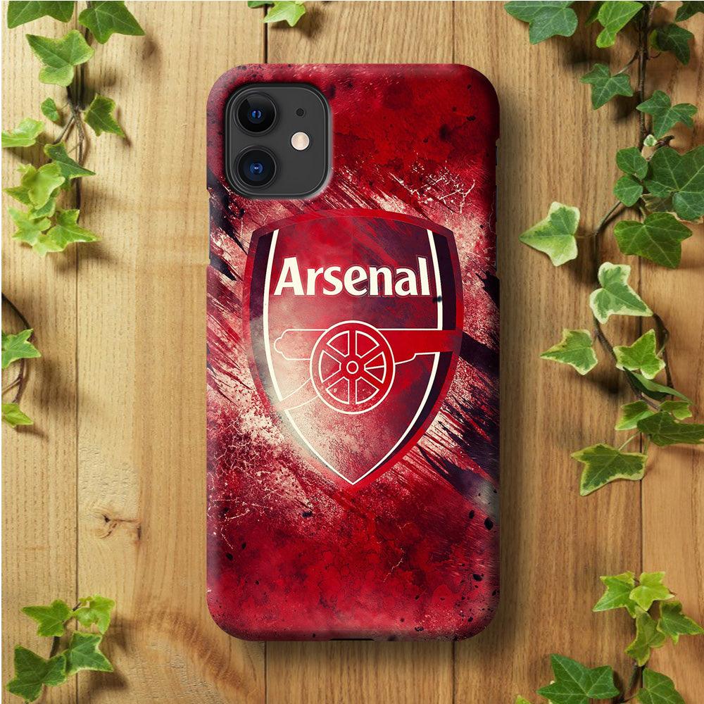 FB Arsenal iPhone 11 Case-Plastic / Full Wrap (3D Case)-Xtracase