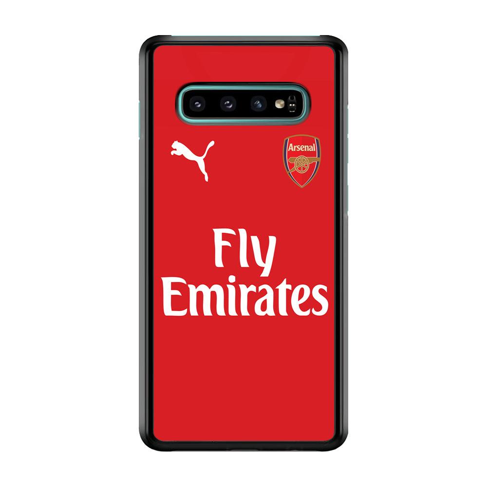 FB Arsenal Jersey Samsung Galaxy S10 Plus Case-Plastic / Full Wrap (3D Case)-Xtracase