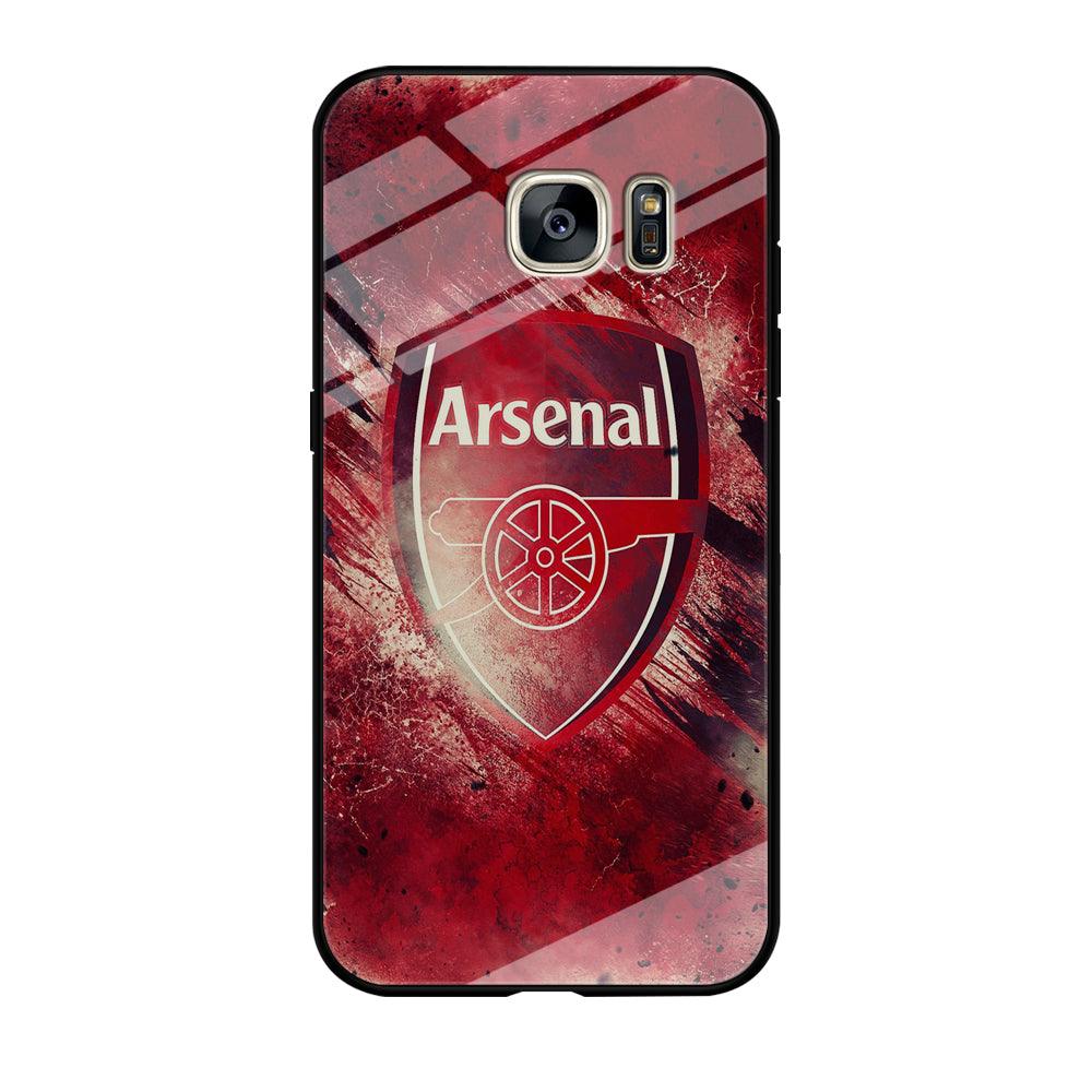 FB Arsenal Samsung Galaxy S7 Edge Case-Tempered Glass Case-Xtracase