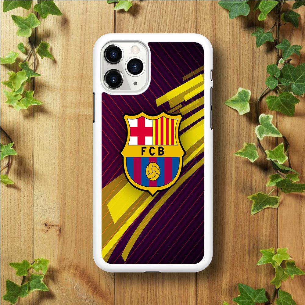 FB Barcelona 001 iPhone 11 Pro Max Case-Rubber / White (2D Case)-Xtracase