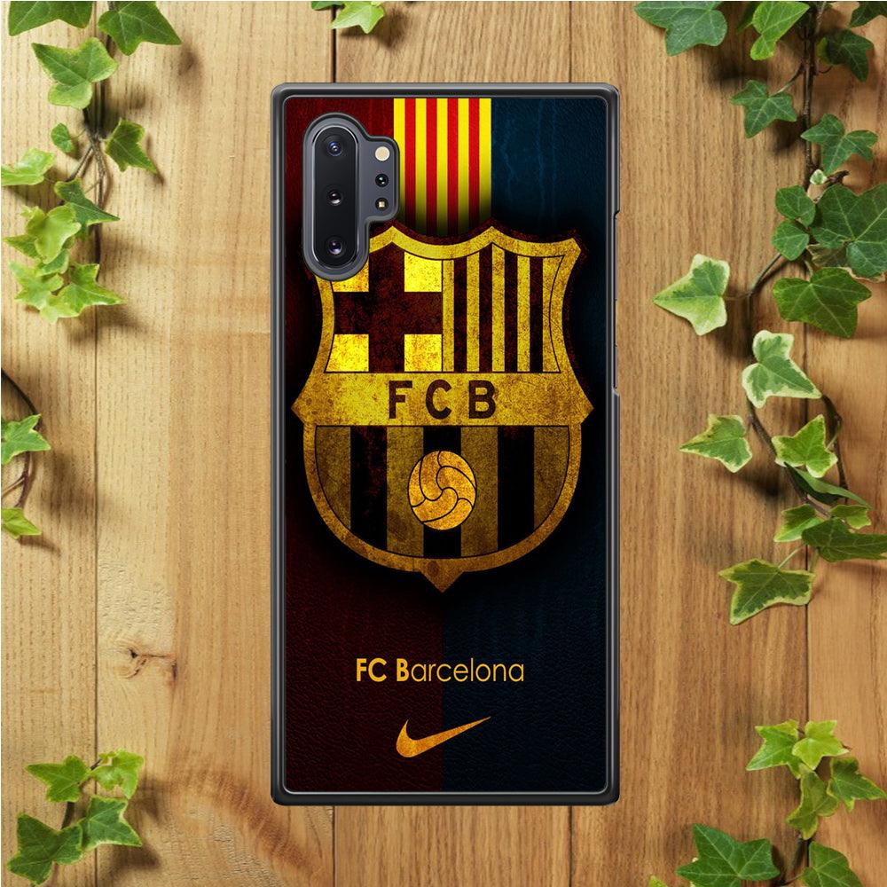 FB Barcelona Samsung Galaxy Note 10 Plus Case-Rubber / White (2D Case)-Xtracase