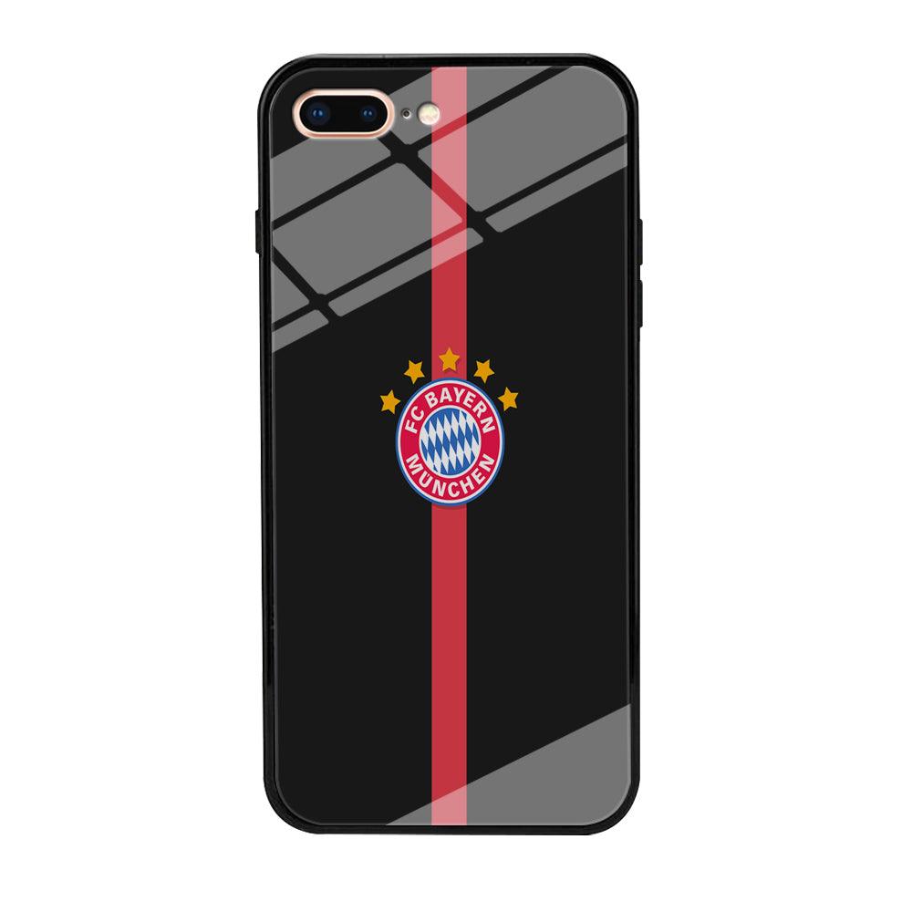 FB Bayern Munich 001 iPhone 8 Plus Case-Tempered Glass Case-Xtracase