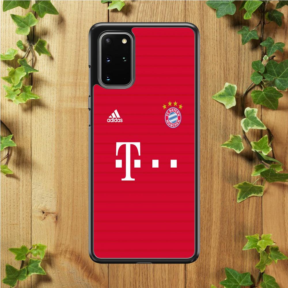 FB Bayern Munich Jersey Samsung Galaxy S20 Plus Case-Rubber / Black (2D Case)-Xtracase