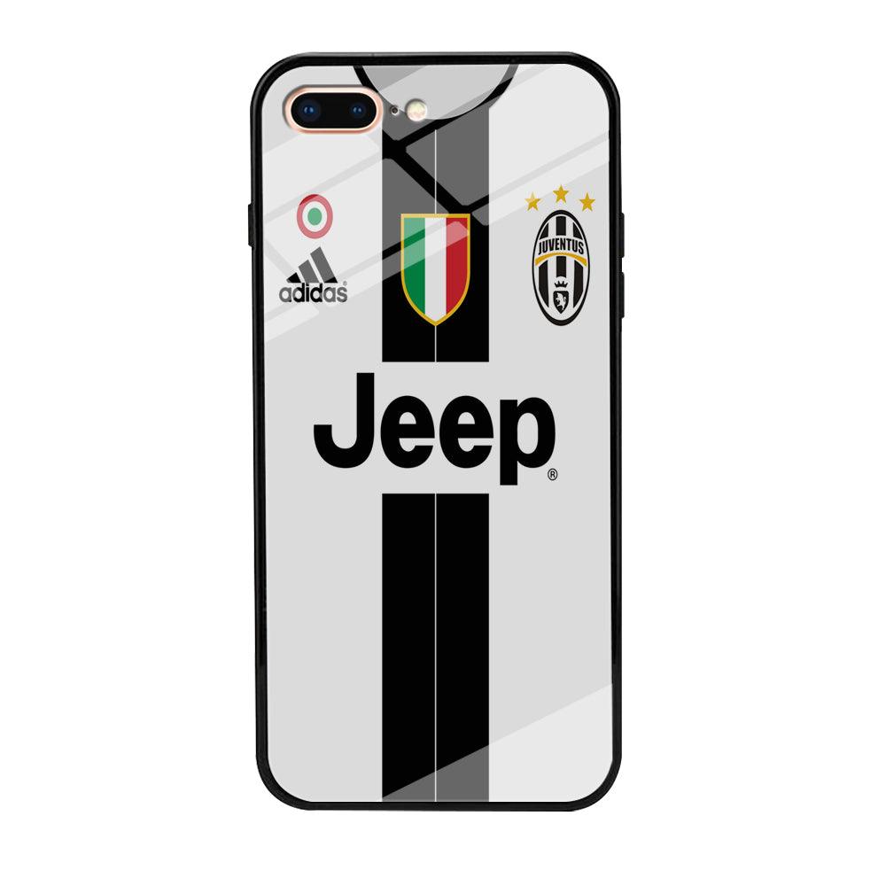 FB Juventus Jersey iPhone 8 Plus Case-Tempered Glass Case-Xtracase