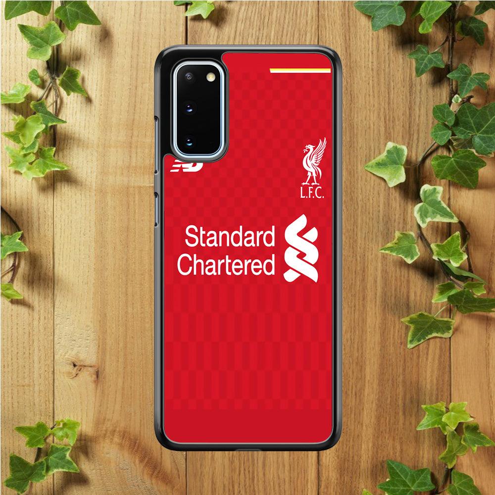 FB Liverpool Jersey Samsung Galaxy S20 Case-Rubber / White (2D Case)-Xtracase