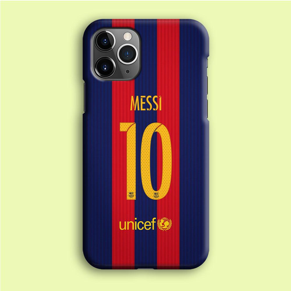 FB Messi Jersey iPhone 12 Pro Max Case-Plastic / Full Wrap (3D Case)-Xtracase