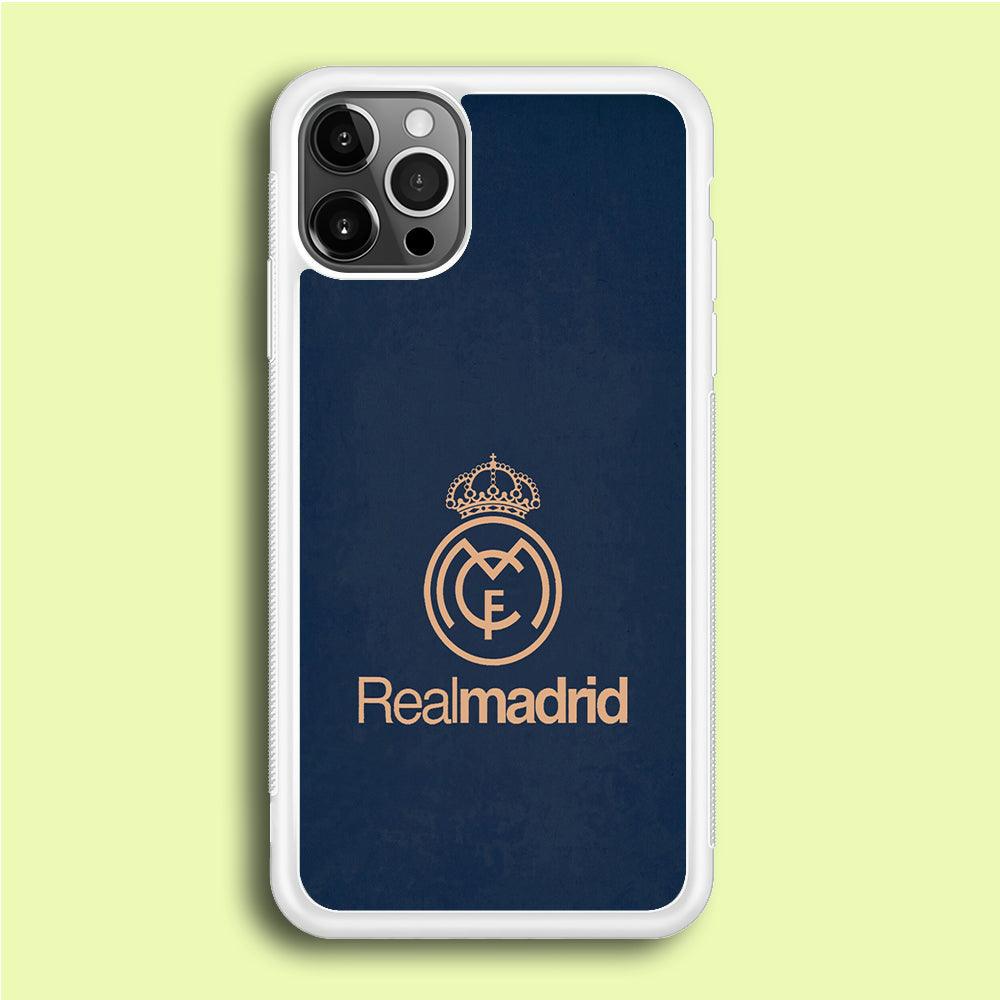FB Real Madrid iPhone 12 Pro Case-Rubber / White (2D Case)-Xtracase