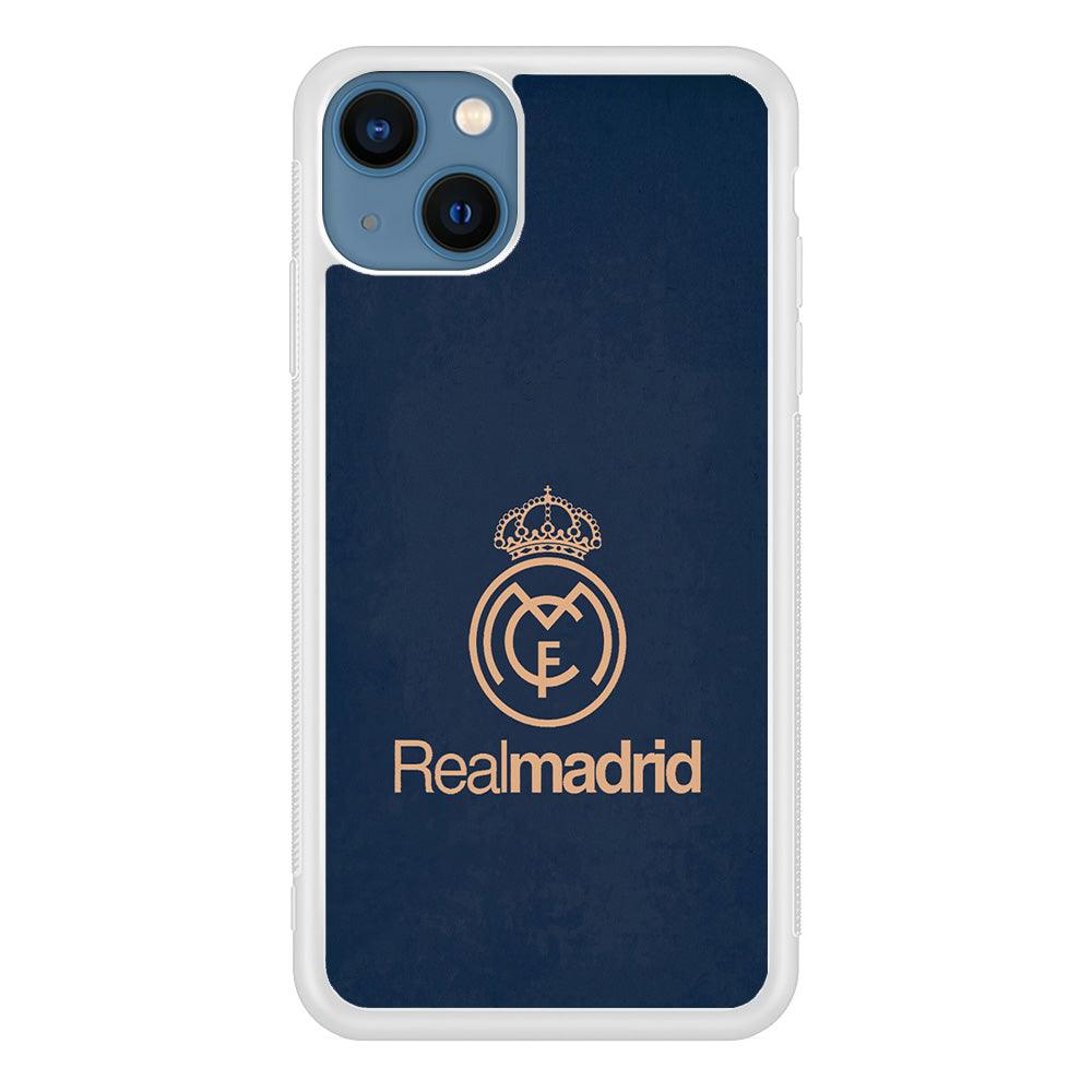 FB Real Madrid iPhone 13 Case-Rubber / White (2D Case)-Xtracase