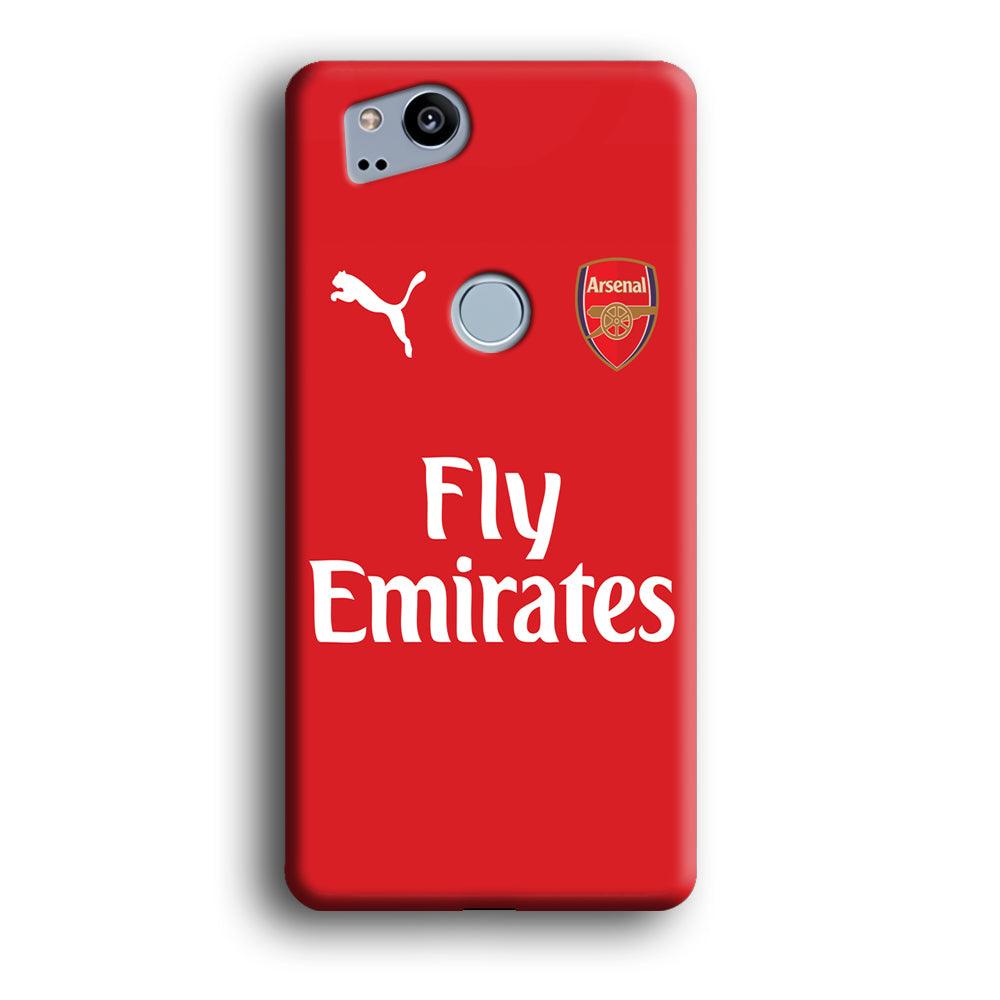 FB Arsenal Jersey Google Pixel 2 3D Case-Xtracase
