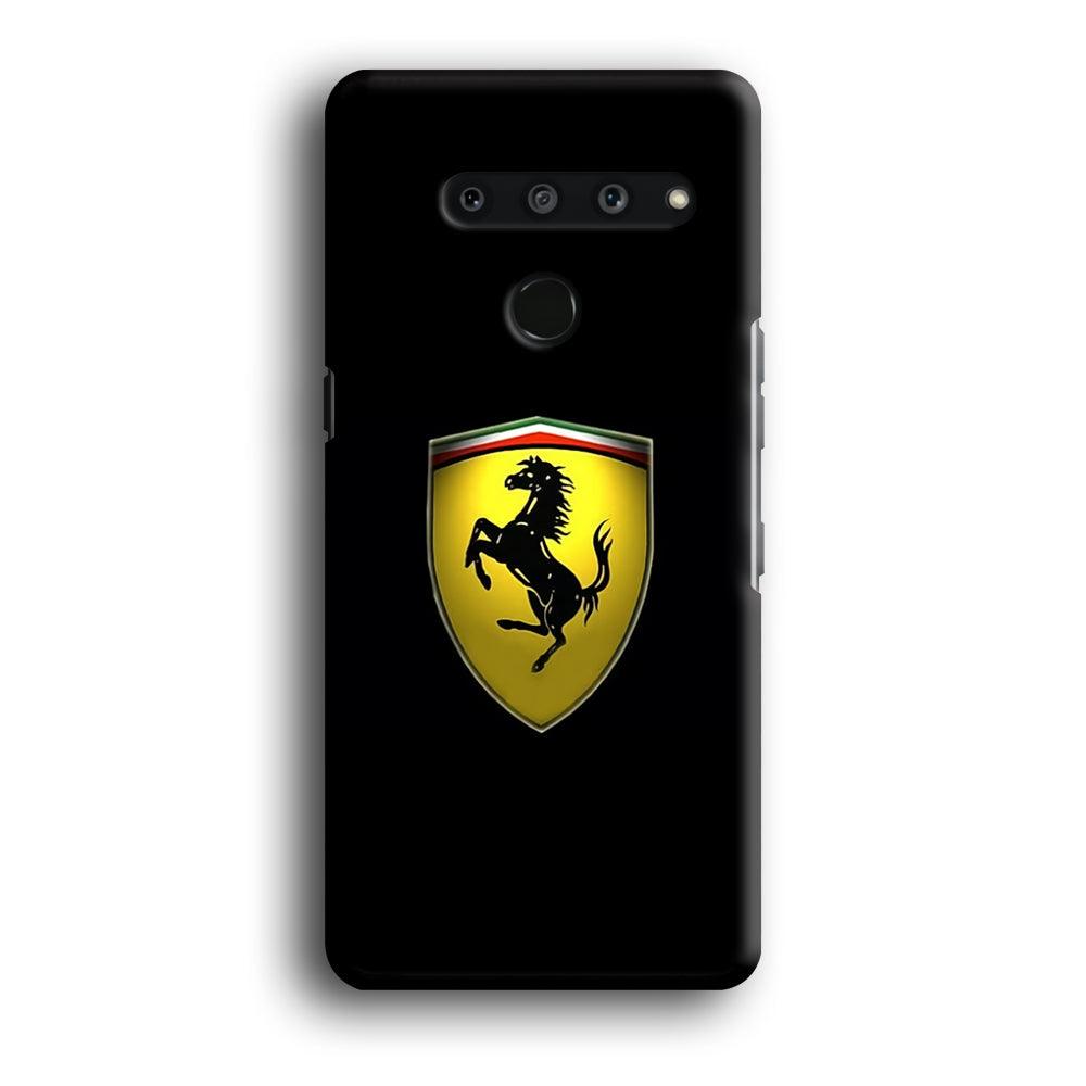 Ferrari Logo Black LG V50 3D Case-Xtracase