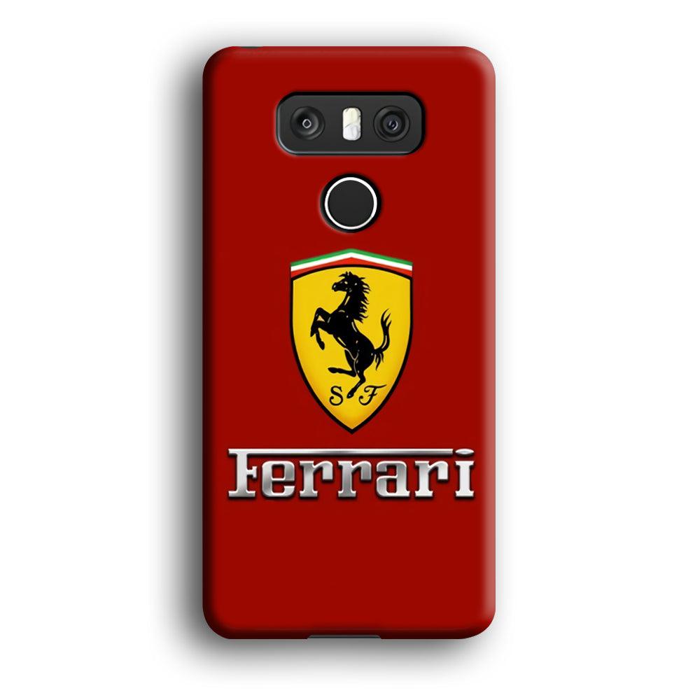 Ferrari Logo Red 001LG G6 3D Case-Xtracase