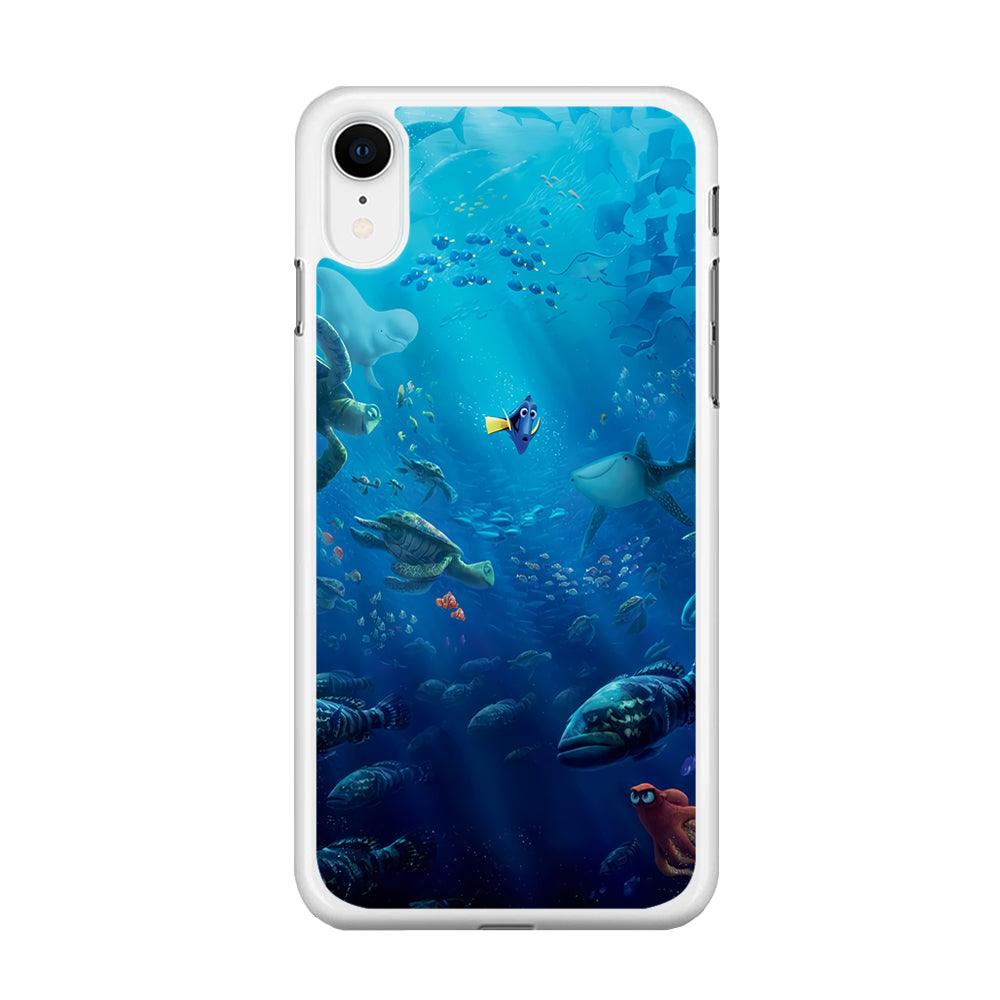 Finding Dory iPhone XR Case-Rubber / White (2D Case)-Xtracase