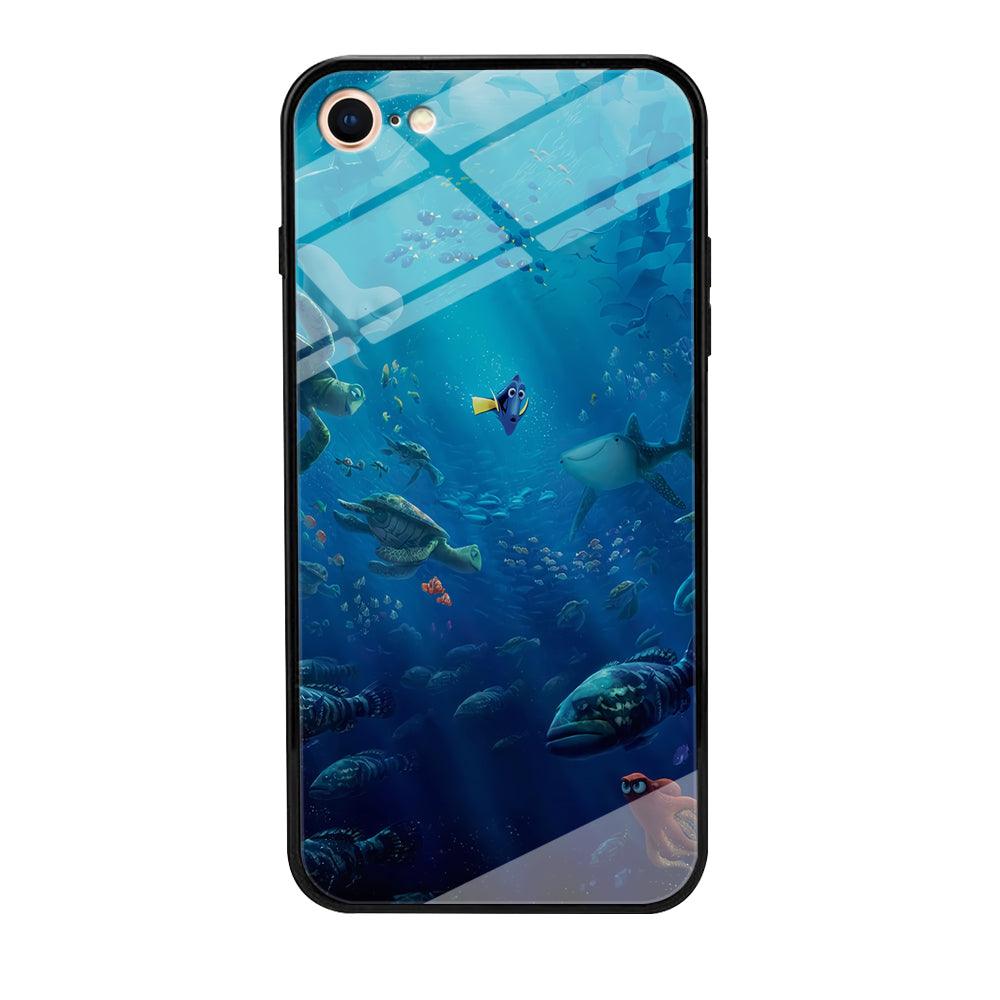 Finding Dory iPhone 8 Case-Tempered Glass Case-Xtracase