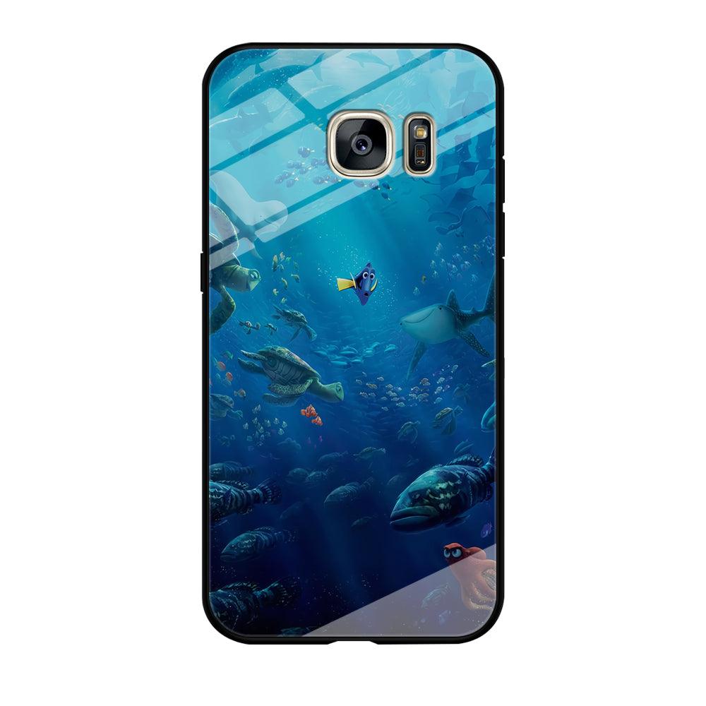 Finding Dory Samsung Galaxy S7 Edge Case-Tempered Glass Case-Xtracase