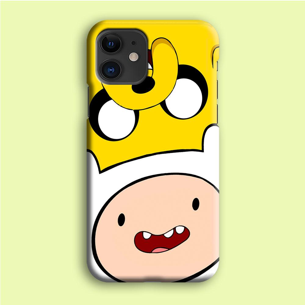 Finn and Jake Adventure Time iPhone 12 Mini Case-Plastic / Full Wrap (3D Case)-Xtracase